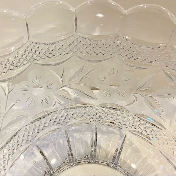 Vintage German Imperlux Large Handcut Lead Crystal Bowl - Picture 3 of 7